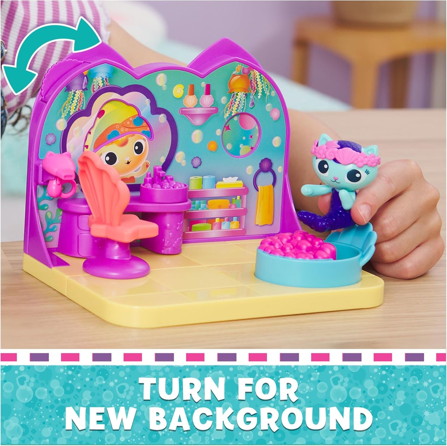 סט משחק Gabby’s Dollhouse – חדר הספא הימי של MerCat