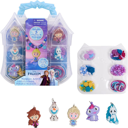 ערכת שרשראות Disney Frozen עם חרוזים ותליונים