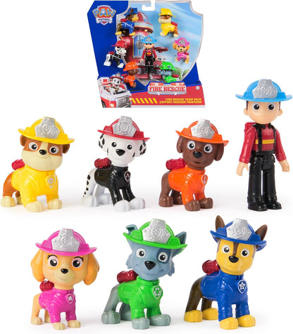 סט דמויות Paw Patrol Fire Rescue – מארז 7 דמויות