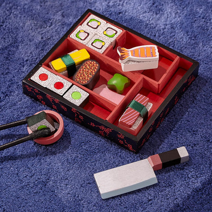 ערכת סושי מעץ Melissa & Doug לחיתוך ומשחק