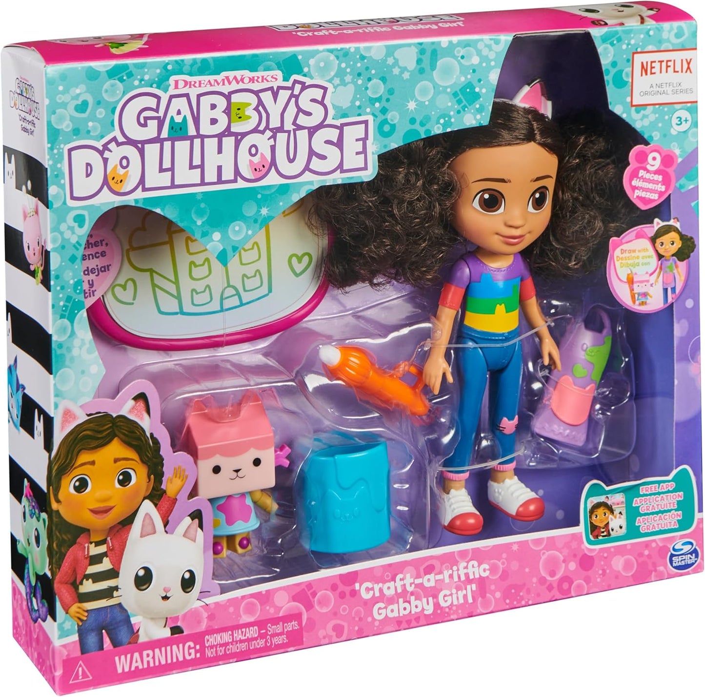 בובת יצירה Gabby’s Dollhouse Deluxe Craft Doll עם Baby Box