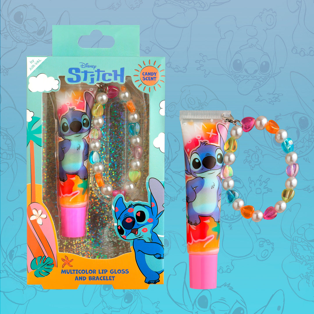 סט Disney Stitch ליפ גלוס וצמיד לילדים