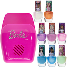 ערכת לקים Barbie עם מייבש ציפורניים 8 חלקים