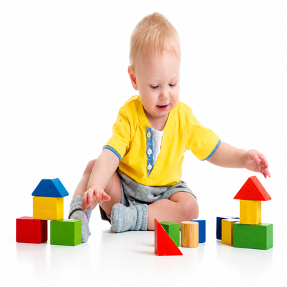 דלי 40 קוביות עץ צבעוניות (אונליין בלבד)