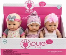 בובות תינוק Pure Baby בגודל 10 אינץ׳ במגוון בגדים ועיצובים לילדים מגיל 3+
