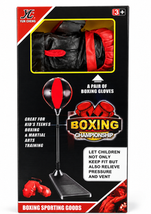 Kids' boxing set with punching bag and gloves