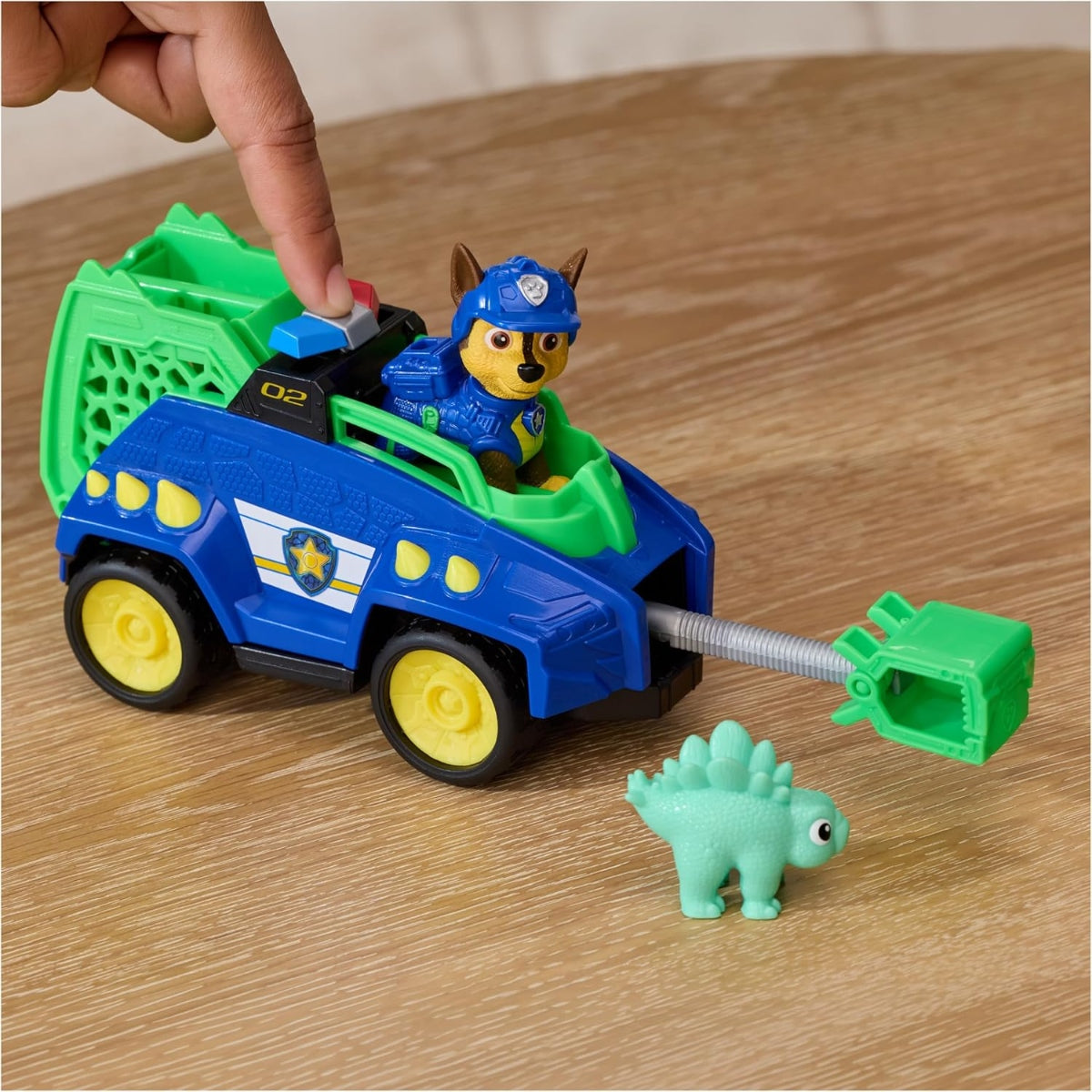 רכב ההצלה דינו של צ'ייס PAW Patrol The Dino Movie – ניידת משטרה עם דמות ודינוזאור