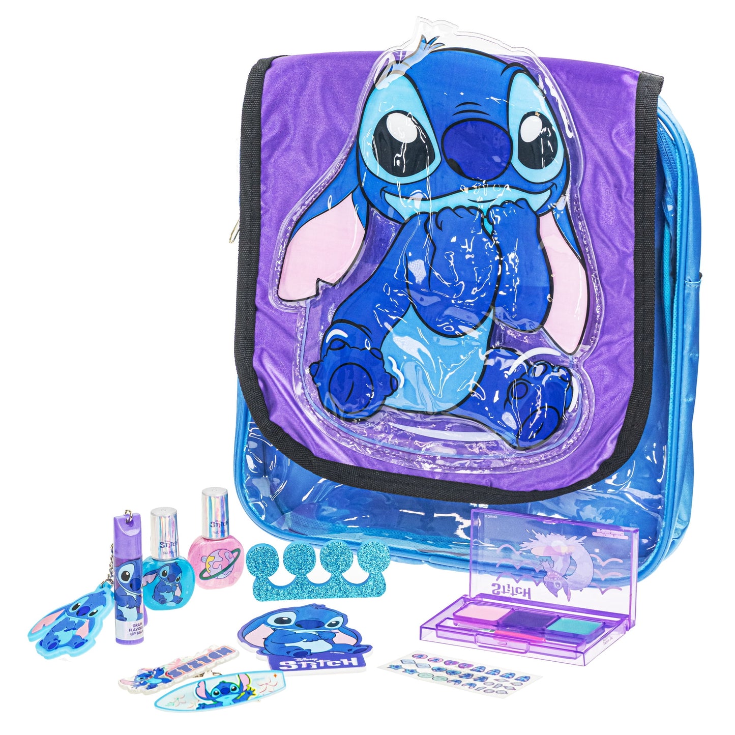 תיק איפור Disney Stitch עם לקים ואביזרי יופי