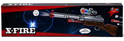 רובה צעצוע X-FIRE מבית JOKER עם כוונת, 400 כדורי ג׳ל ו־3 כדורי ספוג, מתאים לגילאי 6 ומעלה.