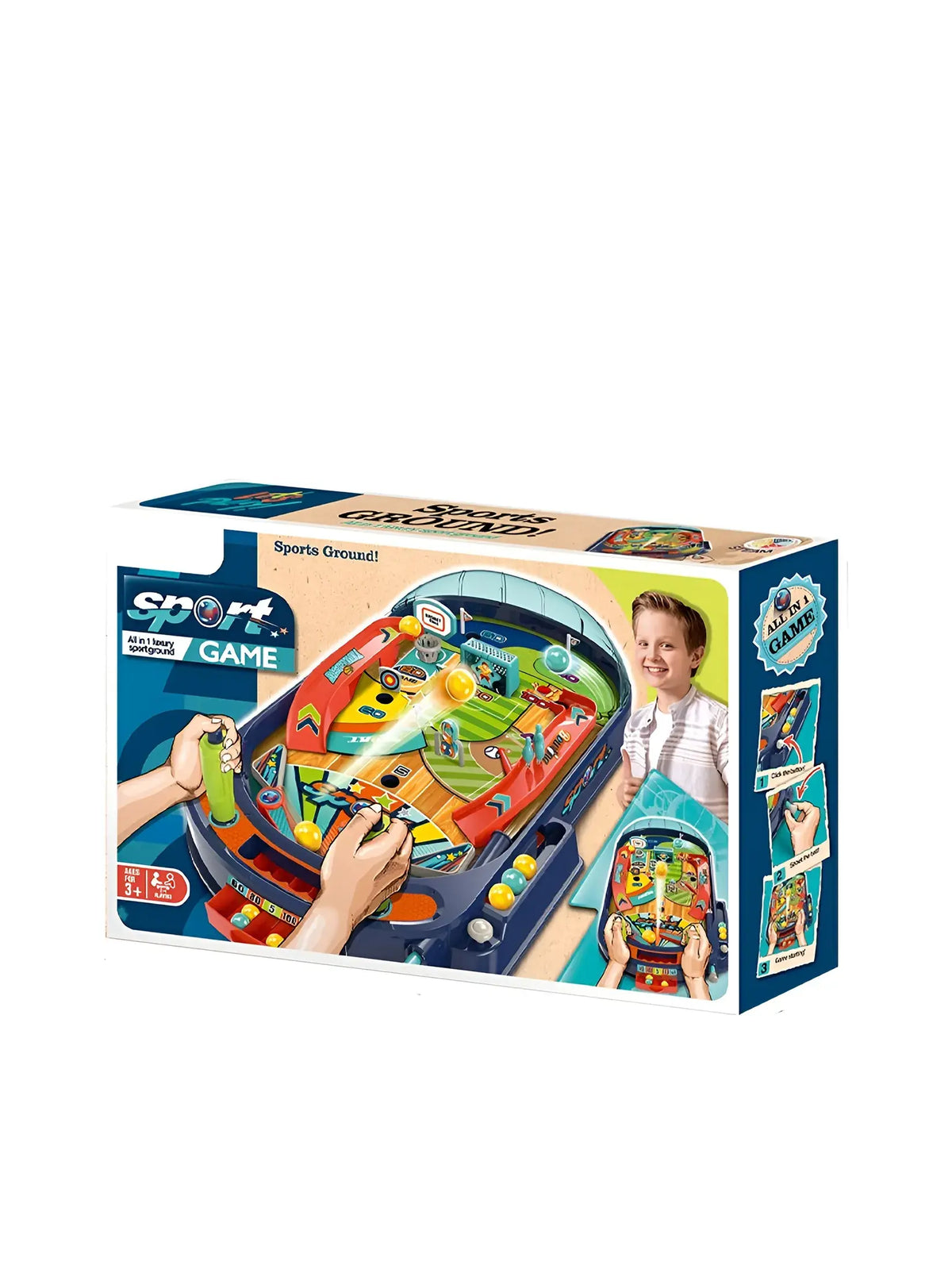 משחק פינבול שולחני מבית JOKER עם פליפרים, צג ניקוד, אורות וצלילים ומגוון מטרות משחק, לגילאי 4+.