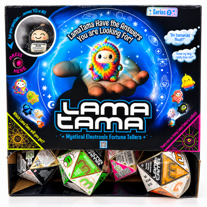 Lama Tama Series 2 צעצוע ניחושים אלקטרוני מיסטי באריזה גיאומטרית עם דמות הפתעה לאיסוף, מתאים מגיל 5.

