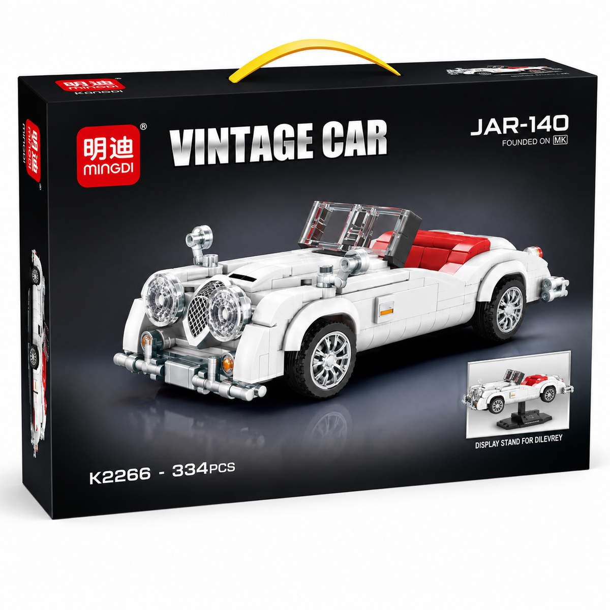 MINGDI-JAR-140-K2265-White-Vintage-Car-334pcs