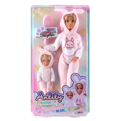 סט בובות Anlily בתחפושת ארנב