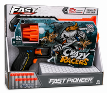 רובה צעצוע Fast Pioneer Crazy Racers עם 12 חיצי ספוג