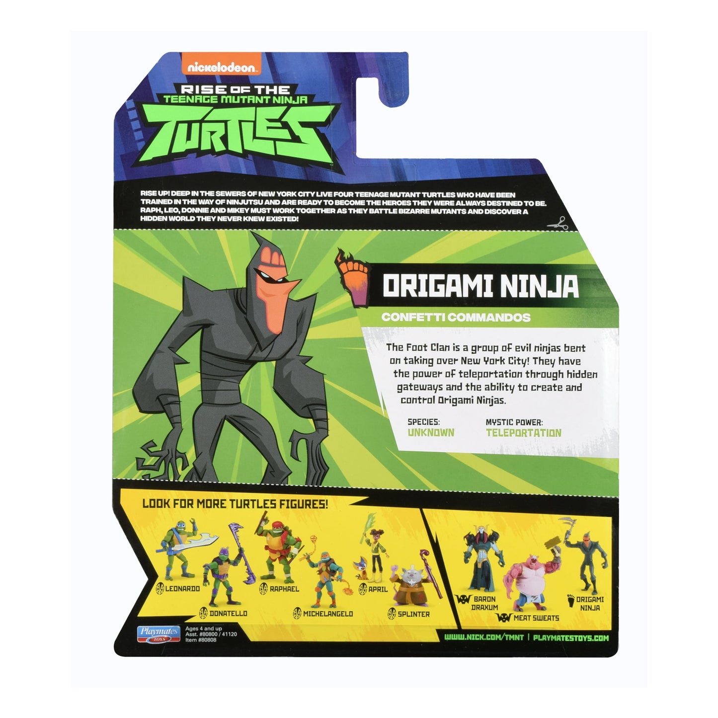 דמות אקשן צבי הנינג׳ה Origami Ninja עם אביזרים