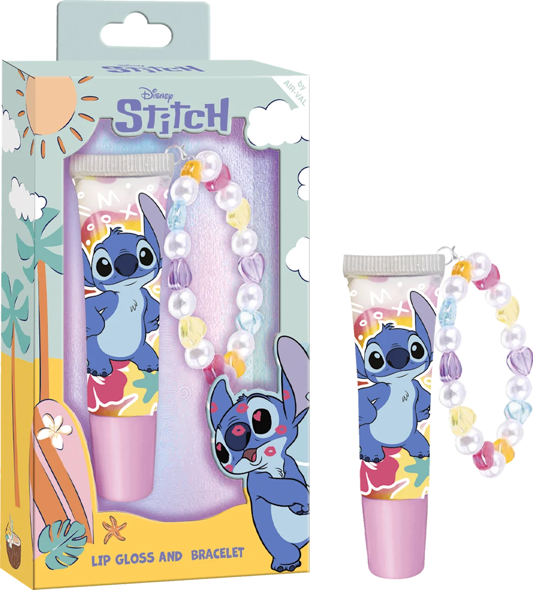 סט Disney Stitch ליפ גלוס וצמיד לילדים