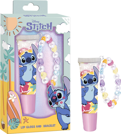 סט Disney Stitch ליפ גלוס וצמיד לילדים
