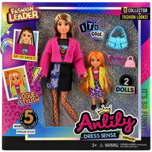 סט ANLILY ואחותה הכולל 2 בובות אופנה עם תיקים ואביזרים מסדרת Fashion Leader לגיל 3+
