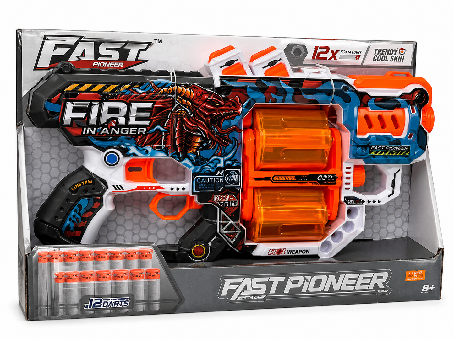 רובה צעצוע Fast Pioneer עם 12 חיצי ספוג