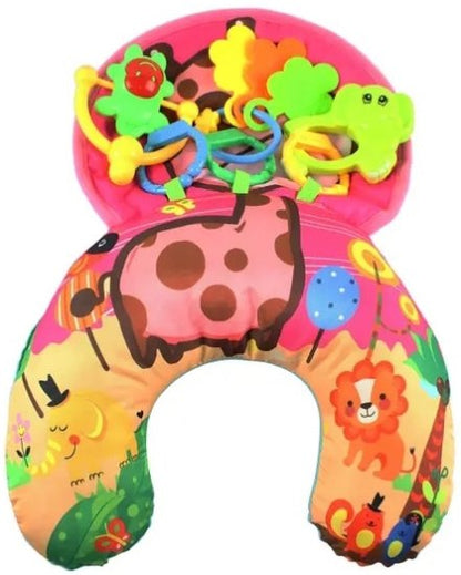 כרית פעילות לתינוק Pit Toys – כרית ג׳ירפה לזמן בטן