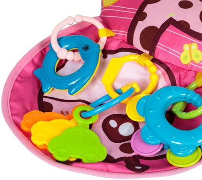 כרית פעילות לתינוק Pit Toys – כרית ג׳ירפה לזמן בטן
