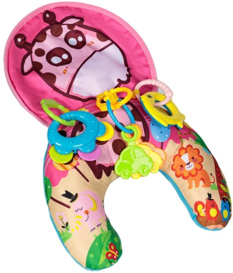 כרית פעילות לתינוק Pit Toys – כרית ג׳ירפה לזמן בטן