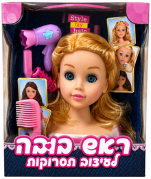 ראש בובה לעיצוב תסרוקות