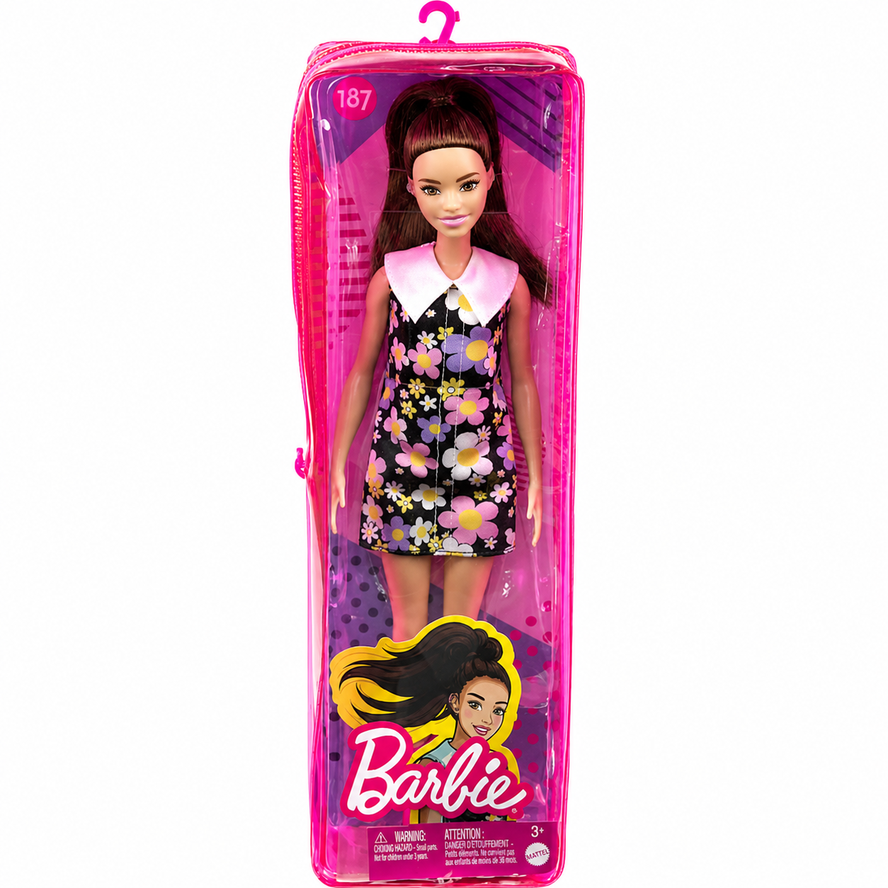 בובת Barbie Fashionistas עם שמלה פרחונית
