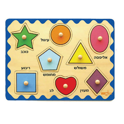 פאזל הצורות 8 חלקים (עץ)