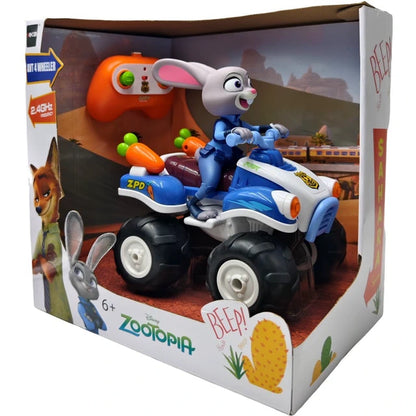 רכב שטח על שלט Disney Zootopia עם דמות ג׳ודי הופס, 4 גלגלים, אור וקול