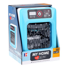 מדיח כלים צעצוע טורקיז KAI-MING מסדרת My Home עם דלת נפתחת, אורות, צלילים, מנגנון מסתובב וכלי אוכל, לגילאי 3+.