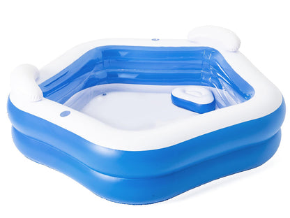 בריכה מתנפחת משפחתית Bestway Backyard Oasis בגודל 213×206×69 ס״מ