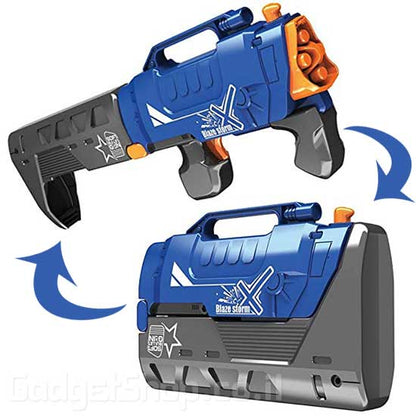 רובה חיצי ספוג כחול שחור וכתום Blaze Storm G-FORCE מבית JOKER עם 20 חיצי ספוג, לגילאי 6+
