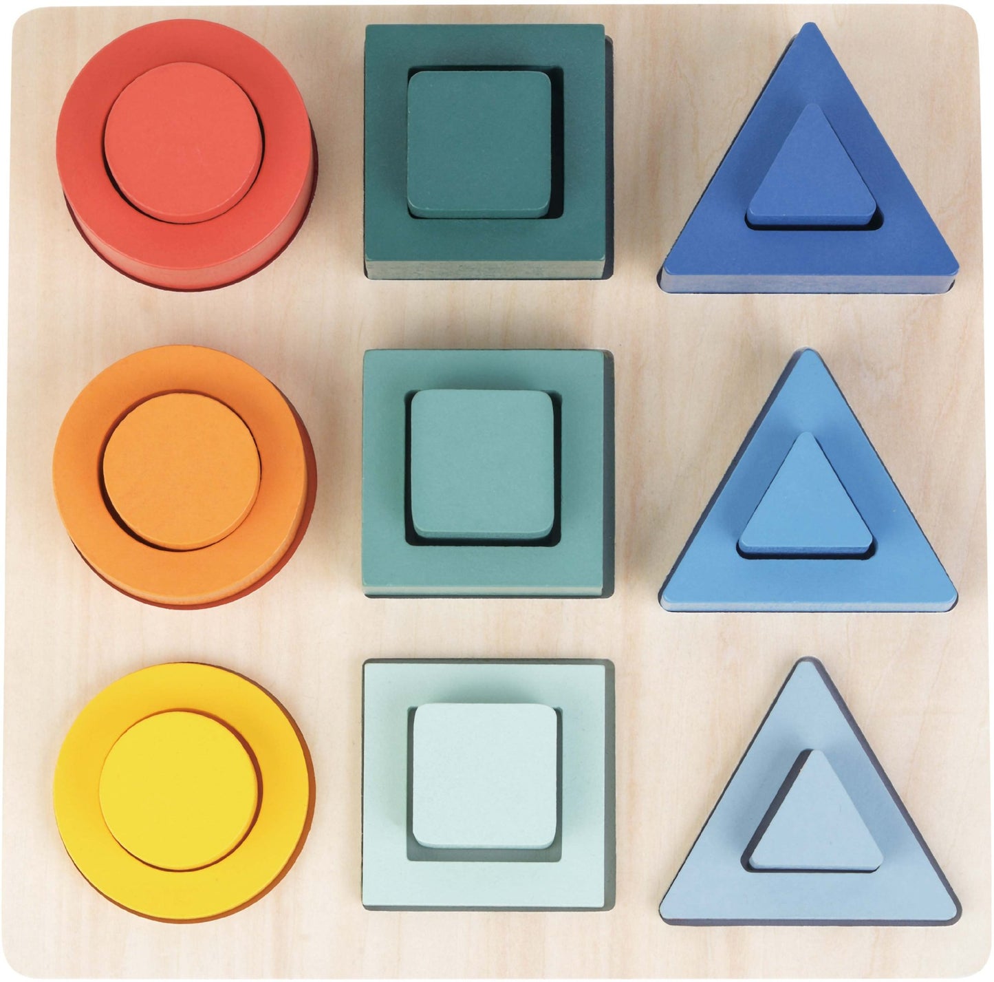 משחק התאמת צורות וצבעים Pit Toys מעץ