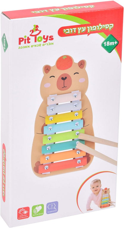 קסילופון עץ דובי Pit Toys לפעוטות