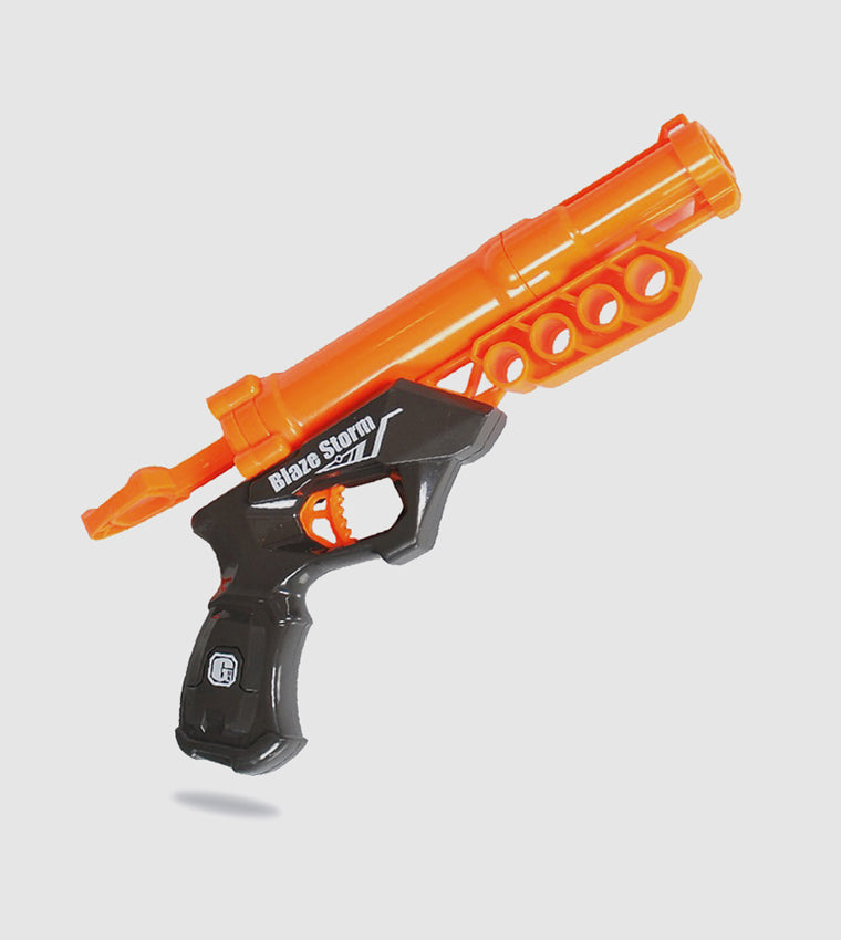 אקדח דו־קני כתום G-FORCE עם 10 כדורי ספוג JOKER (אונליין בלבד)