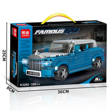 ערכת הרכבה MingDi Famous Car לבניית מכונית יוקרה כחולה מ-328 חלקים לגיל 6+
