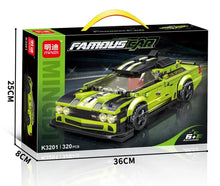 ערכת הרכבה MingDi Famous Car לבניית מכונית ספורט ירוקה מ-320 חלקים לגיל 6+
