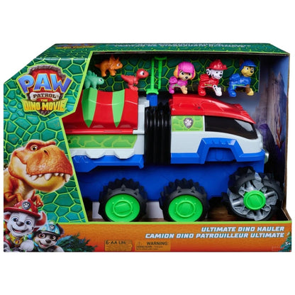 רכב דינו ענק PAW Patrol The Dino Movie עם צ׳ייס, מרשל, סקיי ודמויות דינוזאורים לגיל 3+
