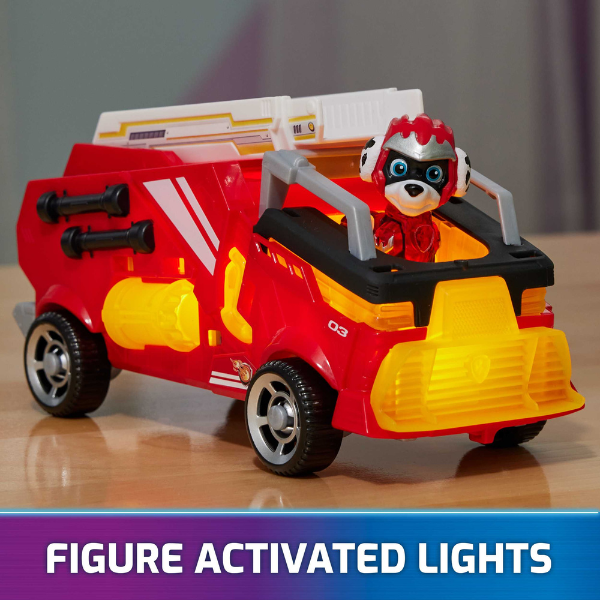 דמות מרשל עם רכב חילוץ מהסרט עם אורות וצלילים - מפרץ ההרפתקאות