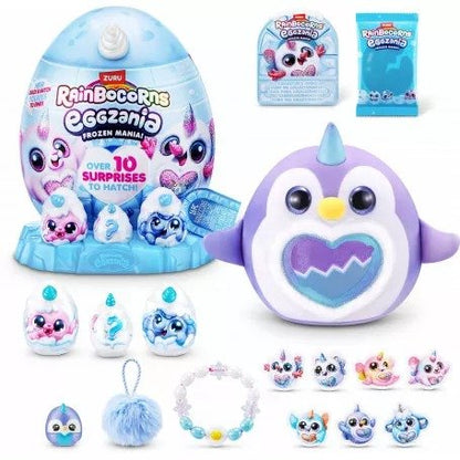 ריינבוקורן ביצת הפתעה קרח Rainbocorns Eggzania Frozen Mania