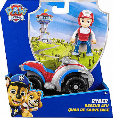 Spin Master מפרץ ההרפתקאות רכב ודמות ריידר Ryder Rescue ATV