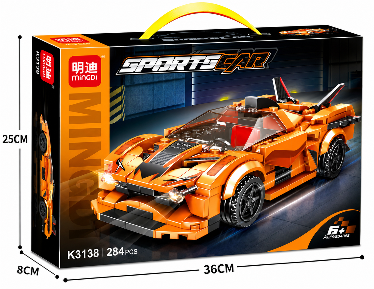 sportscar 284pcs joker orange