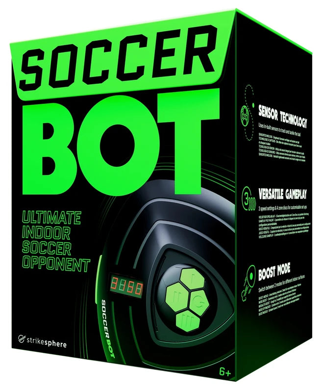 רובוט כדורגל אינטראקטיבי Soccer Bot מבית Stoper עם כדור, 4 דיסקי שטח ומסך LCD לניקוד