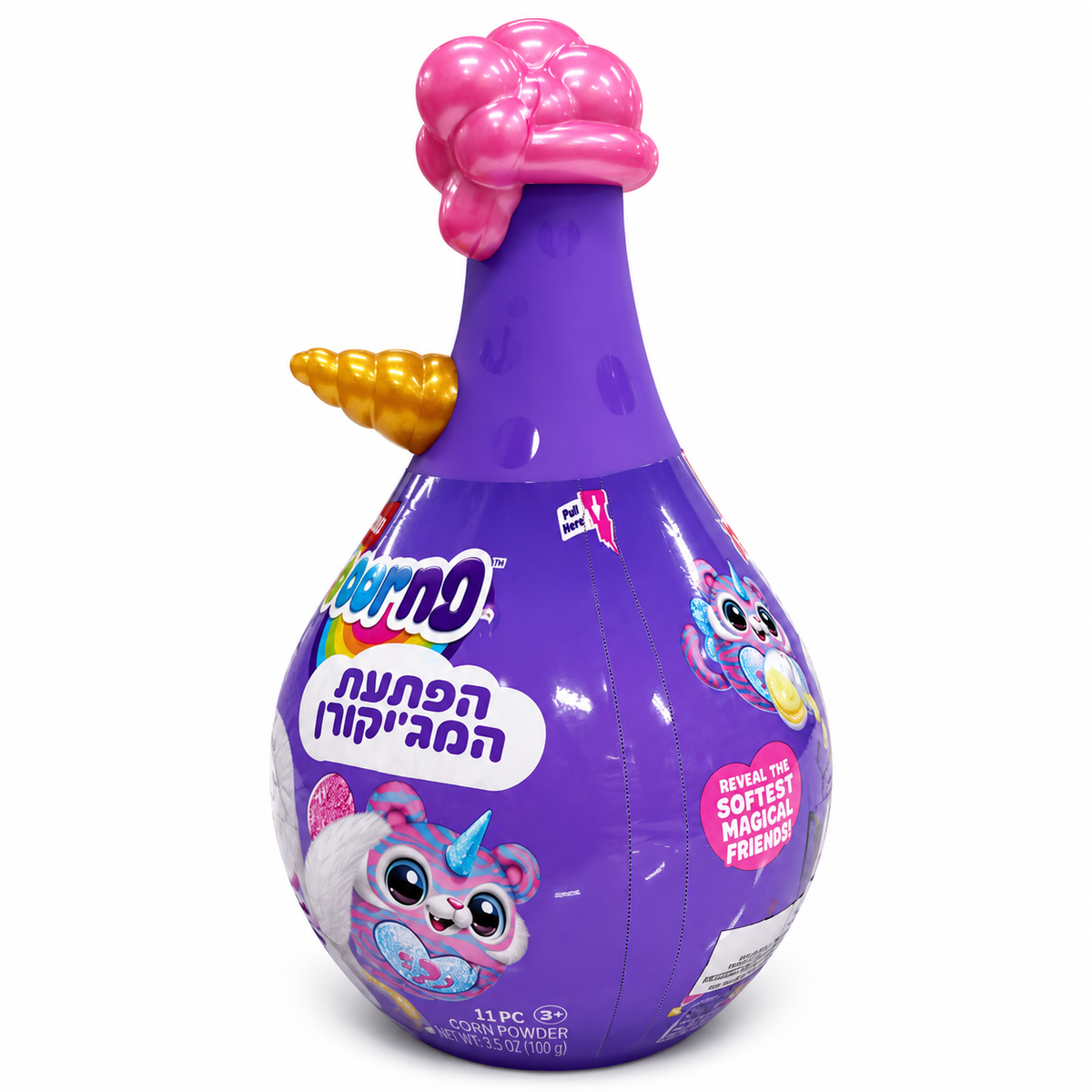 Rainbocorns Magicorn Surprise מבית ZURU בבקבוק קסמים עם בובת הפתעה ואביזרים לגיל 3+
